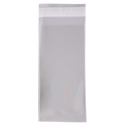 Marque-page avec nom d'invité et phrase de remerciement avec stylo de mariage présenté dans un sac transparent.