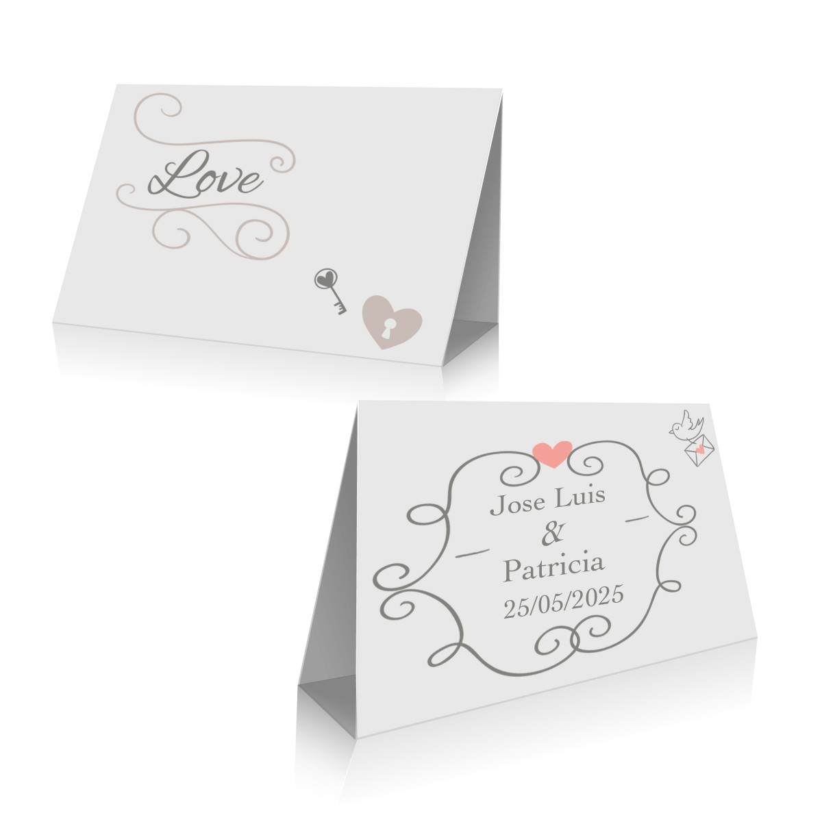 Carton De Mariage Pour Fermeture De Sac Personnalise Avec Nom Et Date