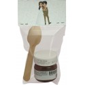 Nutella à la cuillère présenté dans un sachet transparent avec carton personnalisé