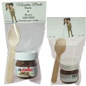 Nutella avec Chuchara présenté dans un sachet transparent avec carton personnalisé