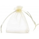 Sous-verre d'ouverture gravé de mariage dans un sac en organza