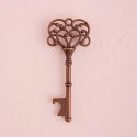 Porte-clés ouvre-bouteille vintage en forme de clé et carte kraft