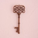 Porte clés ouvre porte vintage en forme de clé et carte kraft