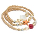 Bracelet avec des perles maritimes