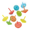 Toupies en bois colorées Pack de 10 unités