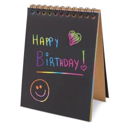 Cahier Scrapy à Dessiner en Multicolore