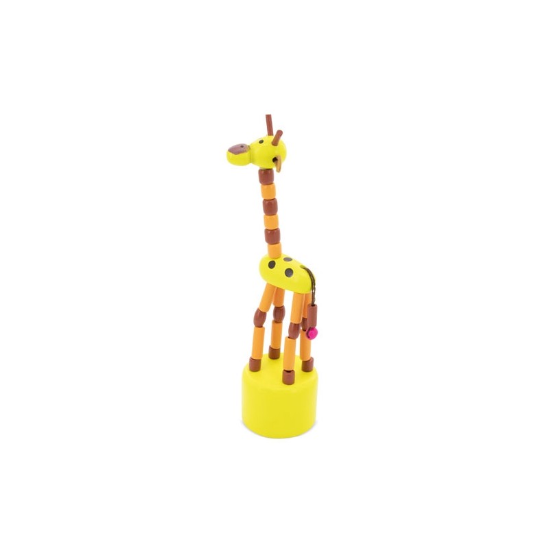 Porte-vêtements Mural Enfant – Girafe En Bois Multicolore – Suspendu