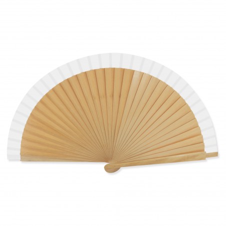 Éventail en bois et tissu