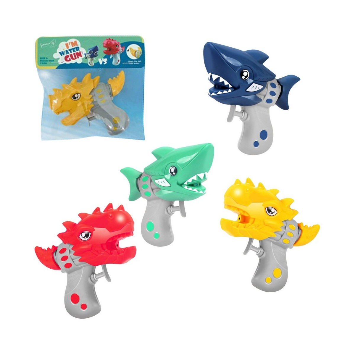 Pistolet à eau en forme de dinosaure