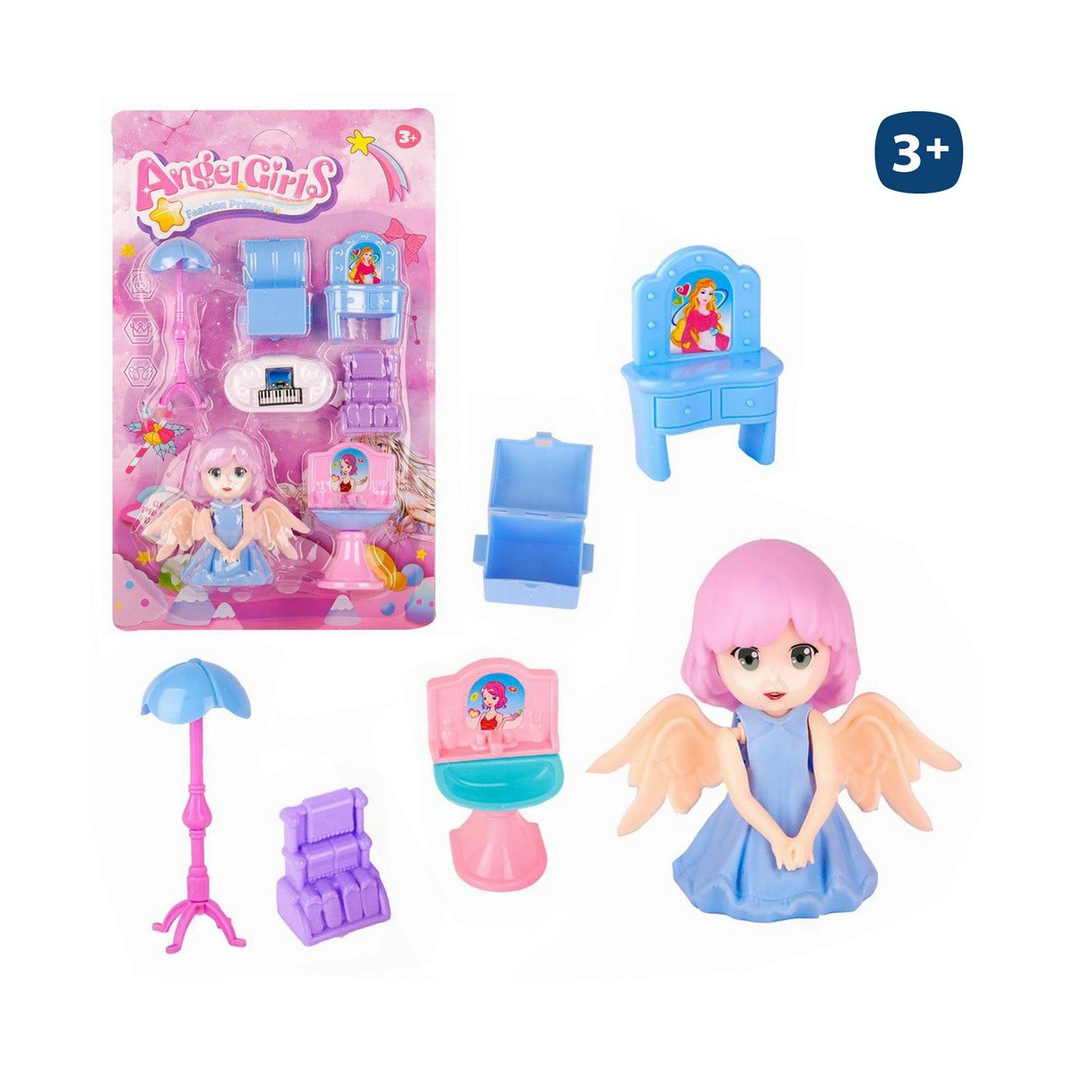 Poupée petite ange avec accessoires