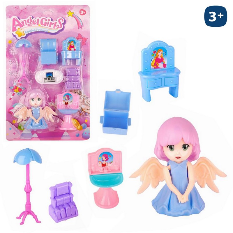 Poupée petite ange avec accessoires
