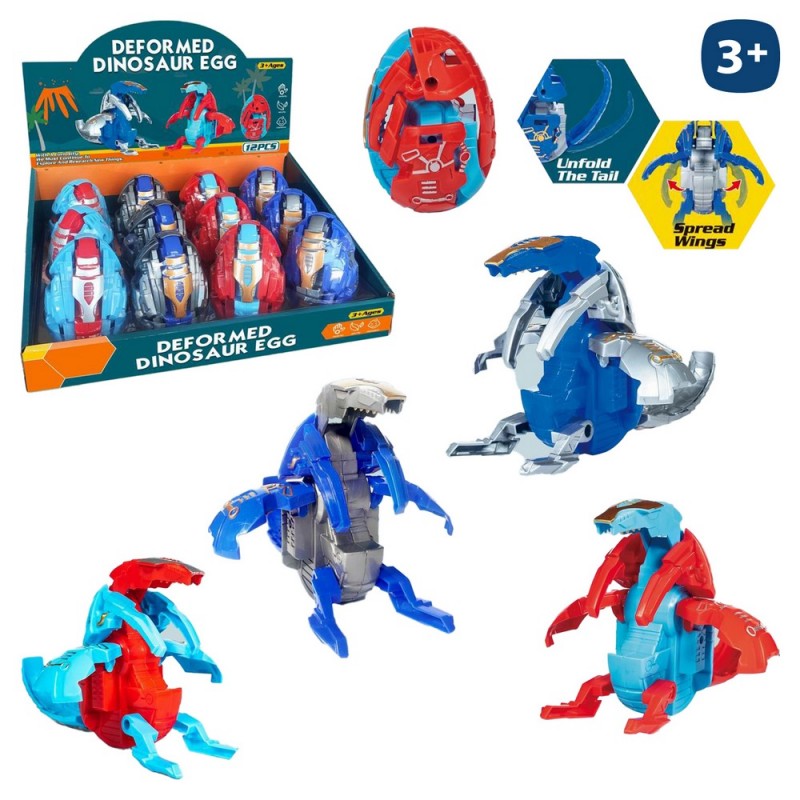 Oeuf dinosaure robot auto-dépliable
