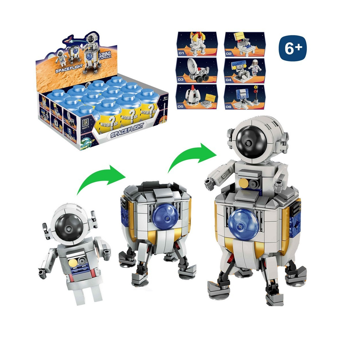 Œuf surprise de construction spatiale