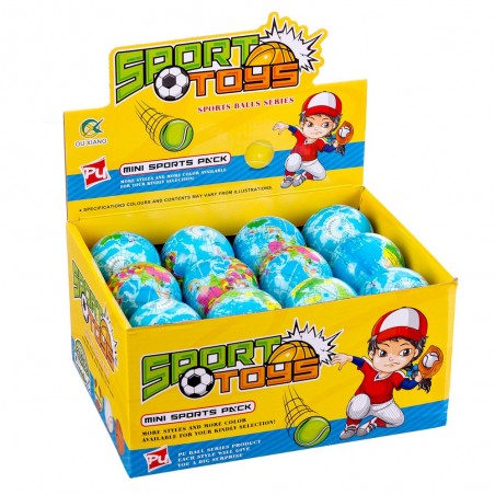 Balle en mousse globe terrestre