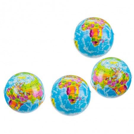 Balle en mousse globe terrestre