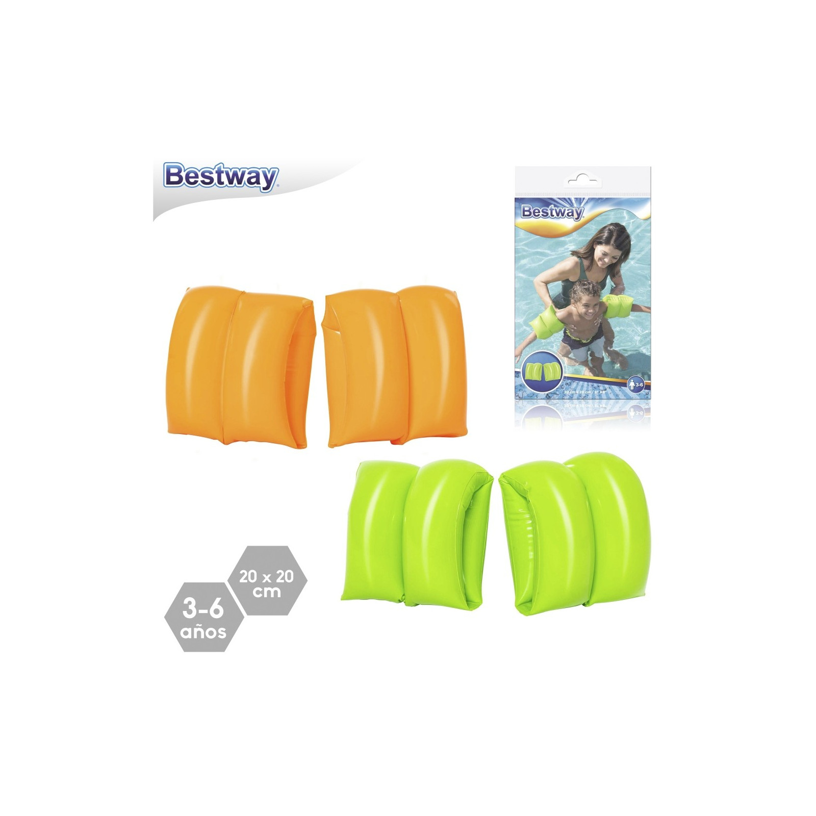 Brassards fluo gonflables