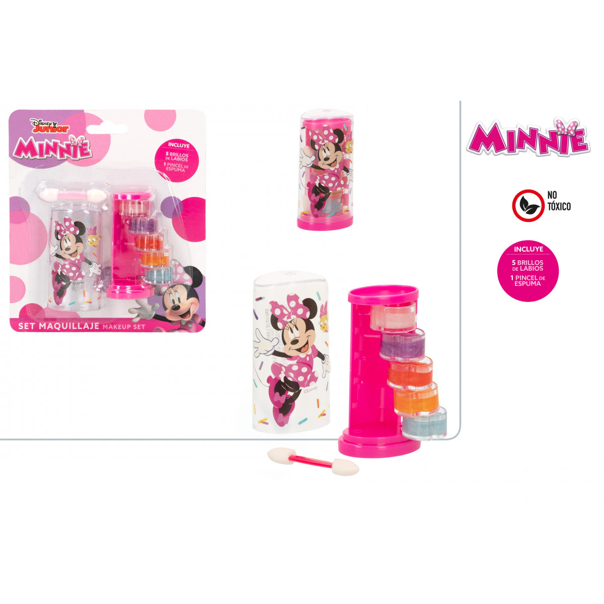Brillant à lèvres minnie mouse tower avec pinceau