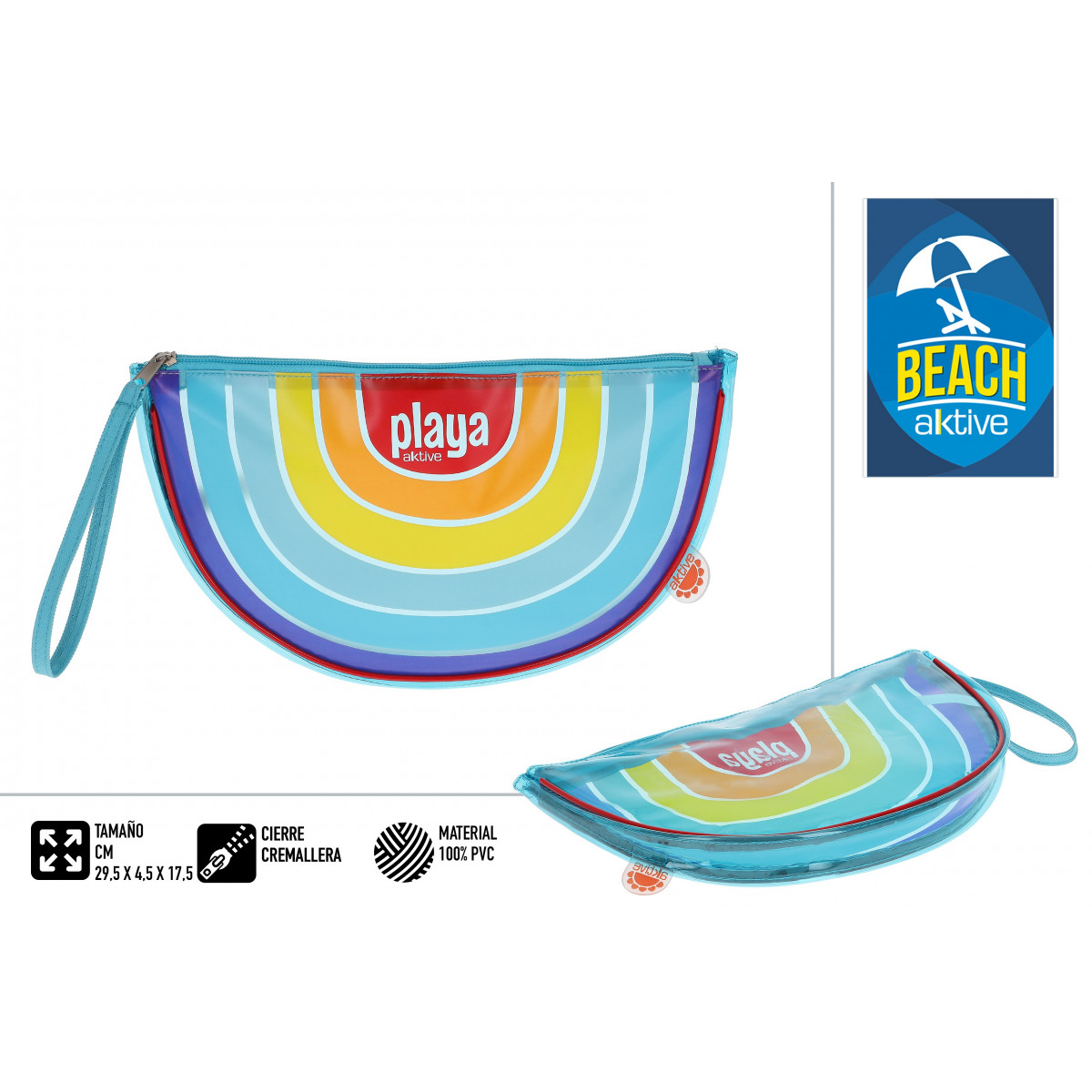 Nécessaire de plage avec fermeture éclair