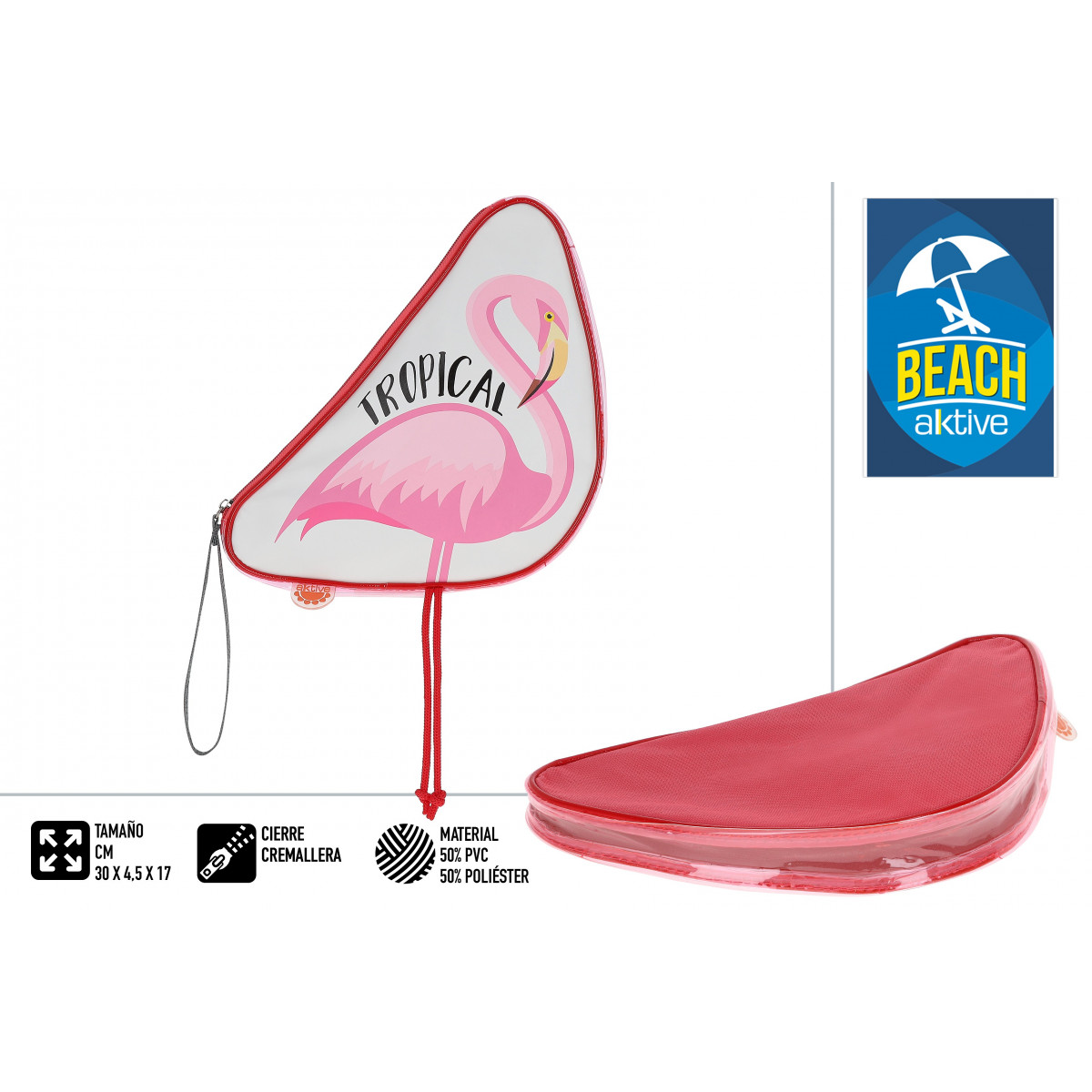 Sac de plage et piscine flamants tropicaux