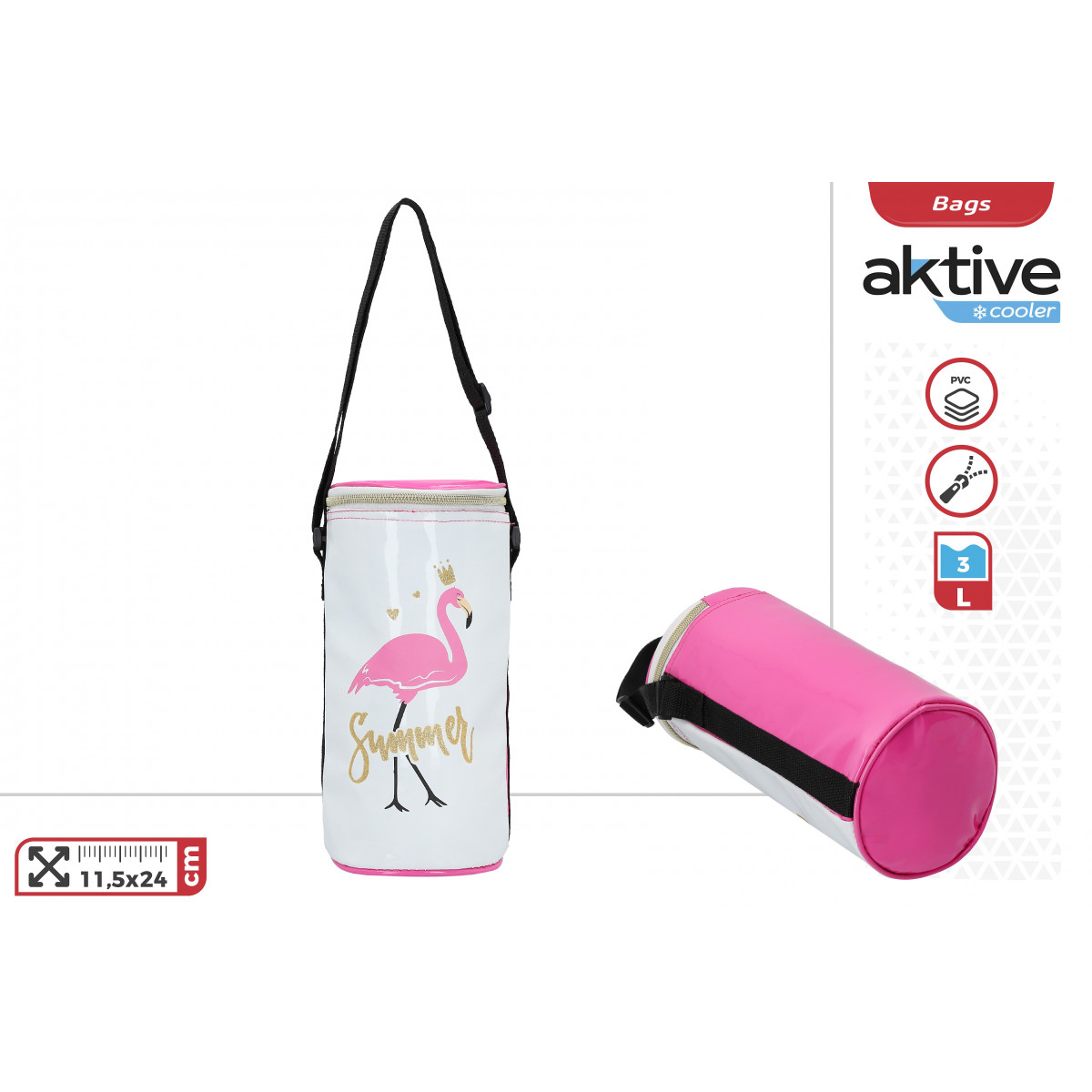 Sac thermique flamant rose
