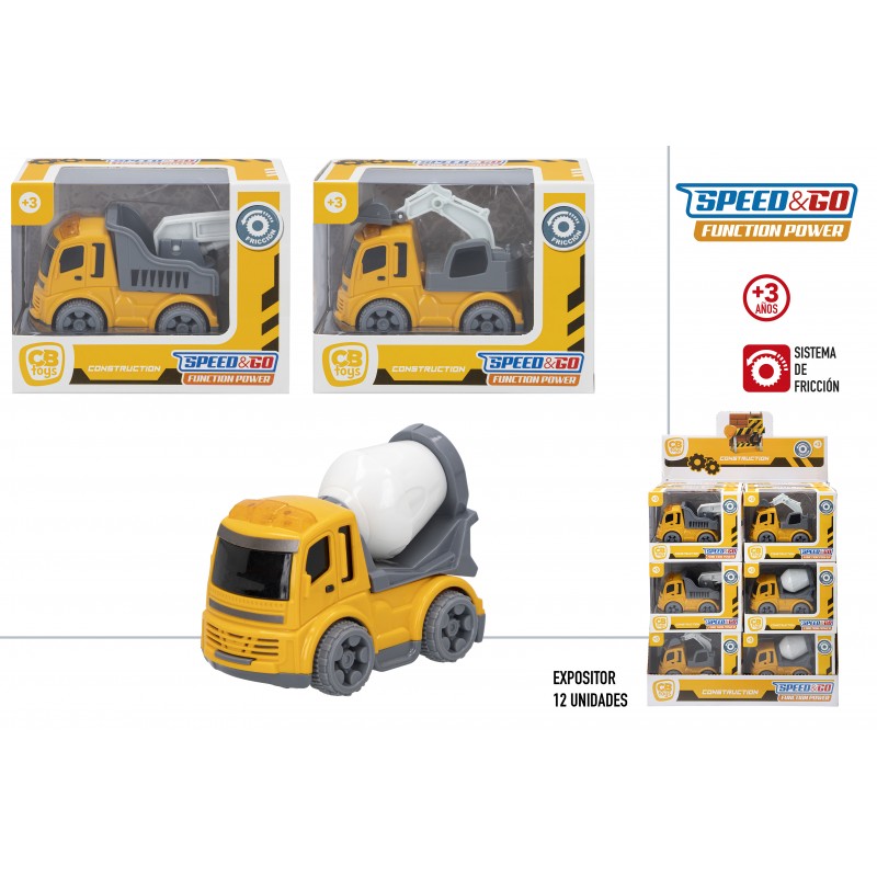 Camion de construction avec système de friction