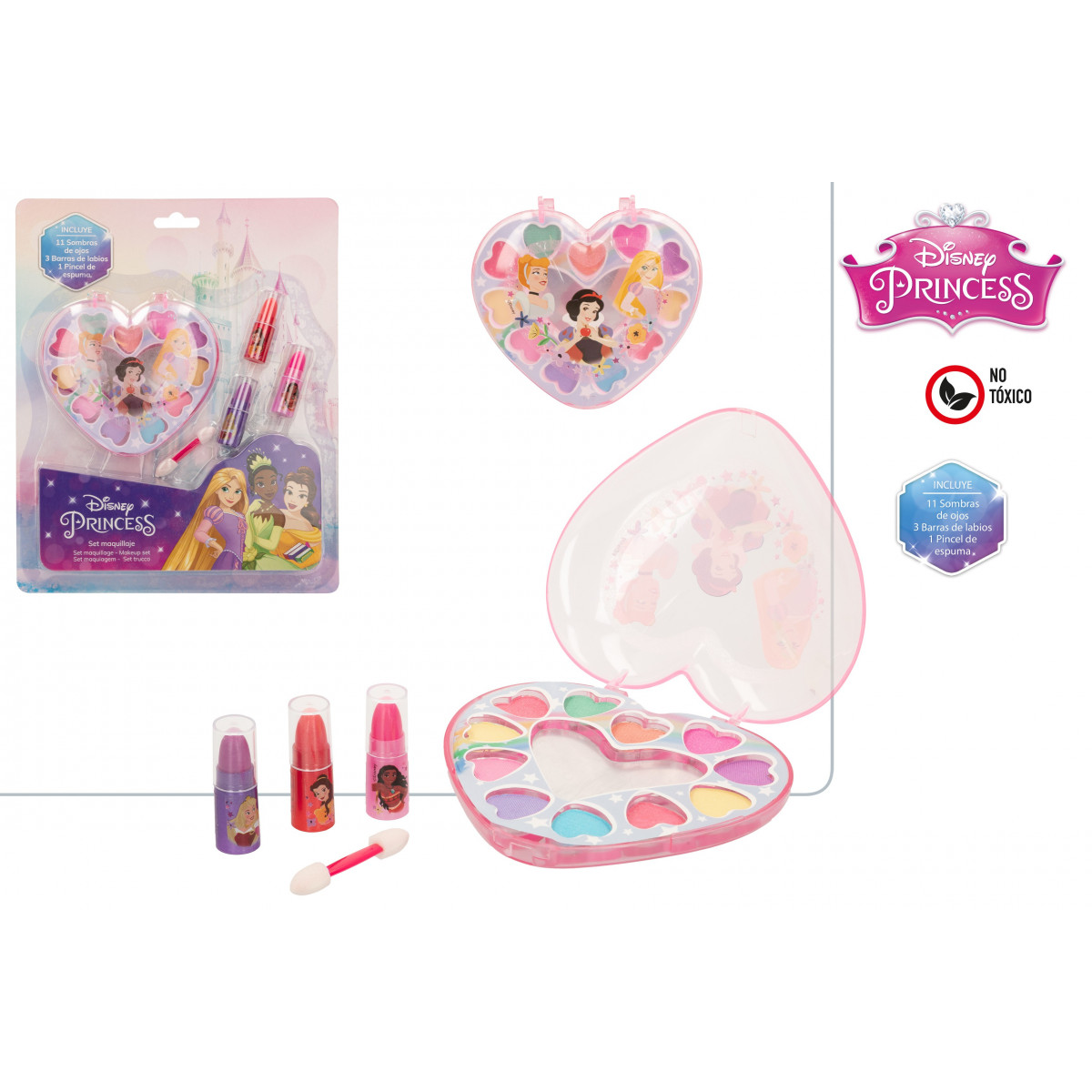 Set de maquillage princesses Disney cœur