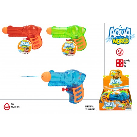 Pistolet à eau assorti en couleurs 15 cm