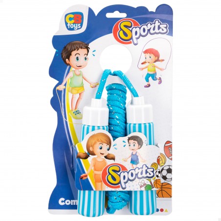 Corde à sauter de couleur bleue