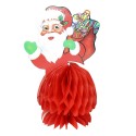Centre de table en papier de Noël en forme de Père Noël