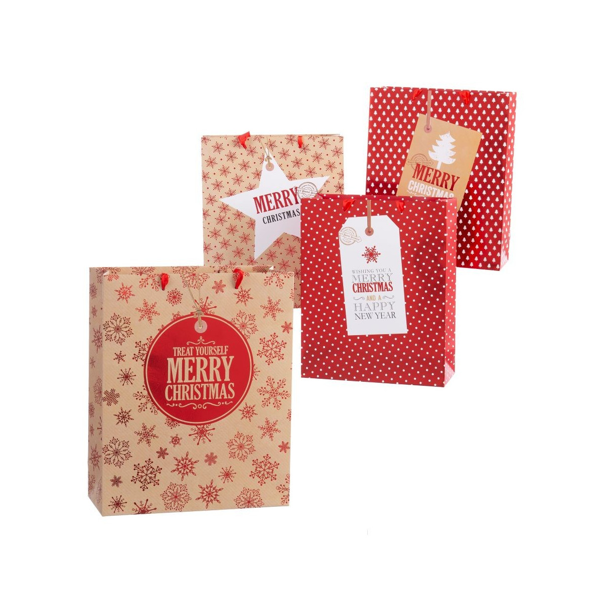 Sac en papier assortis pour Noël