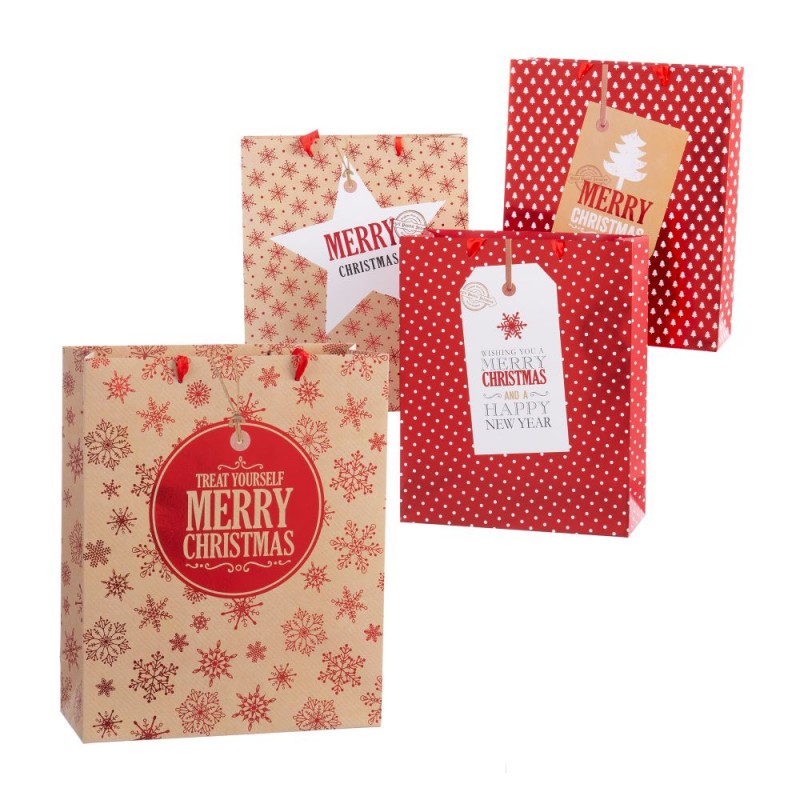 Sac en papier assortis pour Noël