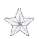 Ornements de Noël en forme d'étoile métallique