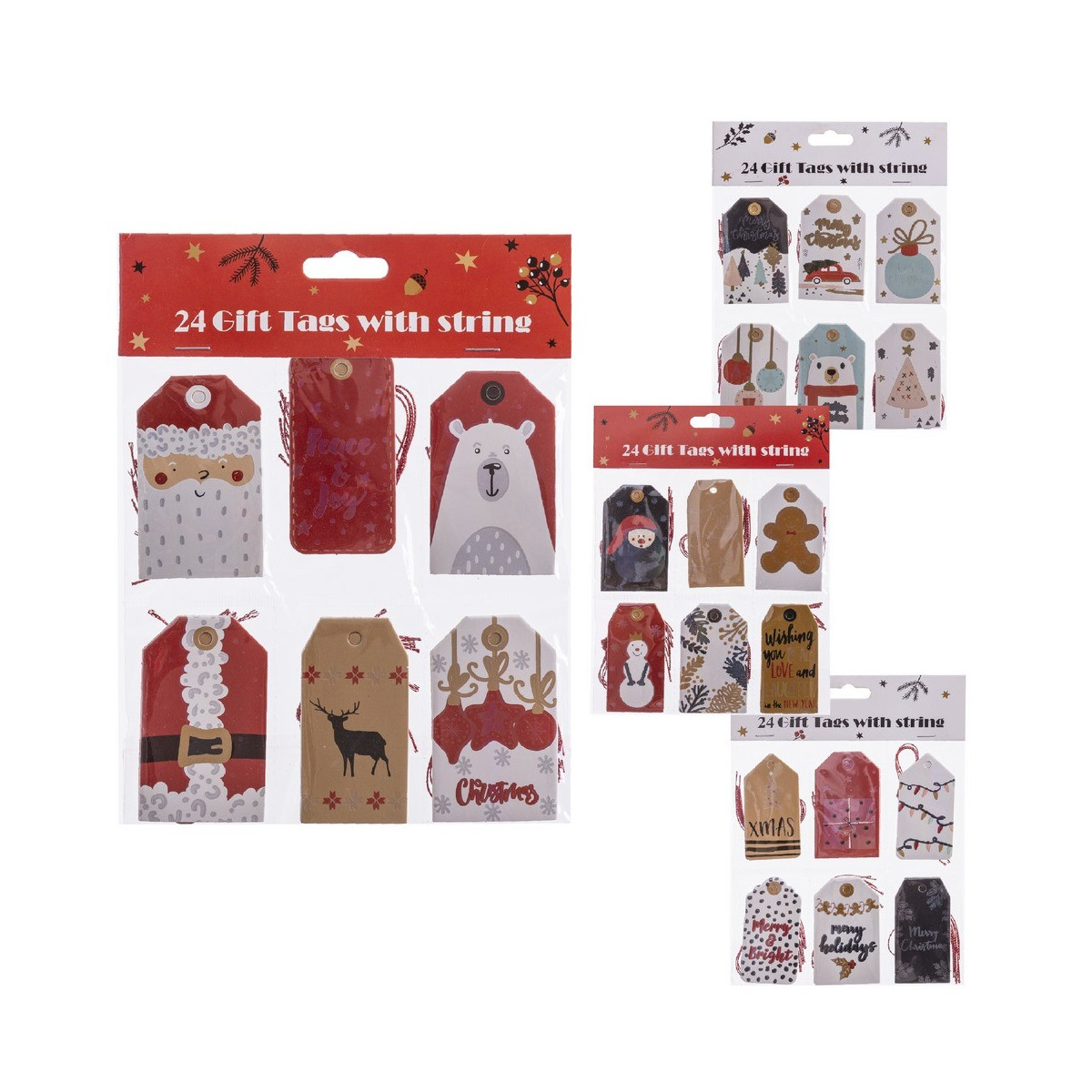 Set de 24 cartes-cadeaux pour Noël