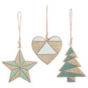 Ornement de Noël assorti avec cordon suspendu