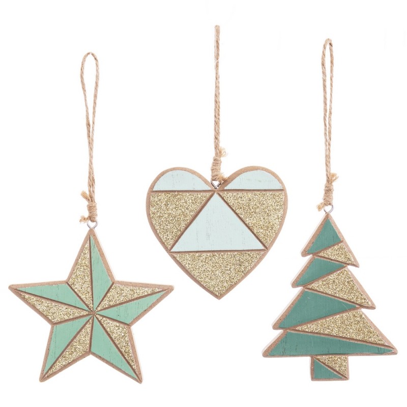 Ornement de Noël assorti avec cordon suspendu