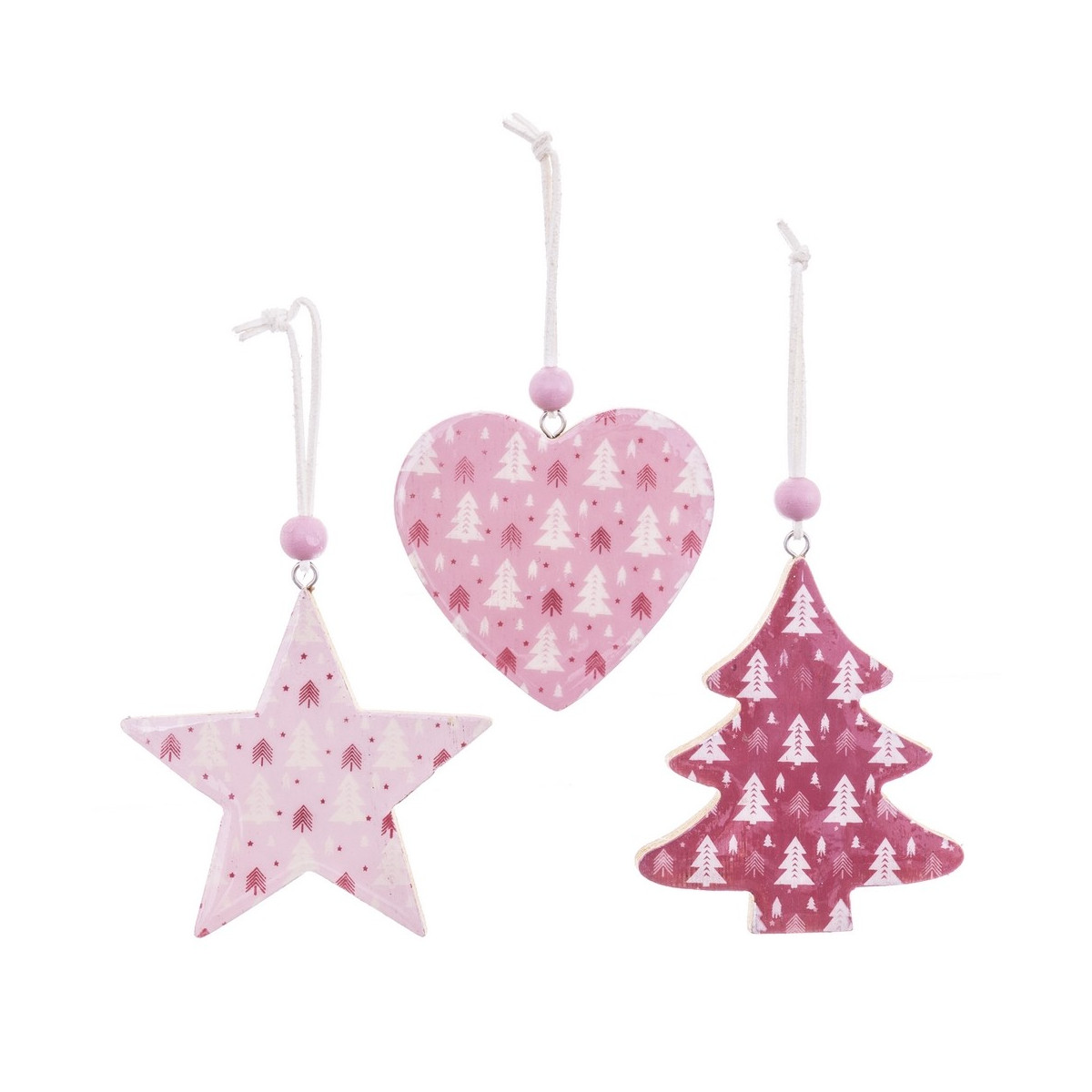 Décorations de Noël en bois à suspendre