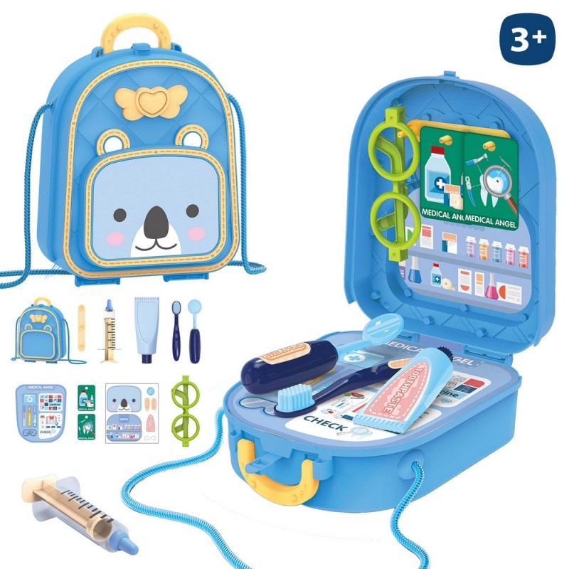Sac à dos de jouet médecin avec accessoires de jouets