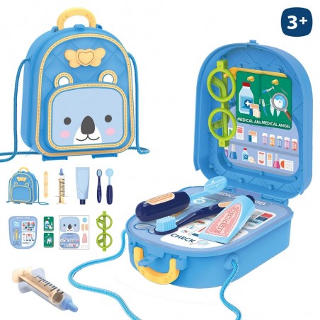 Sac à dos de jouet médecin avec accessoires de jouets