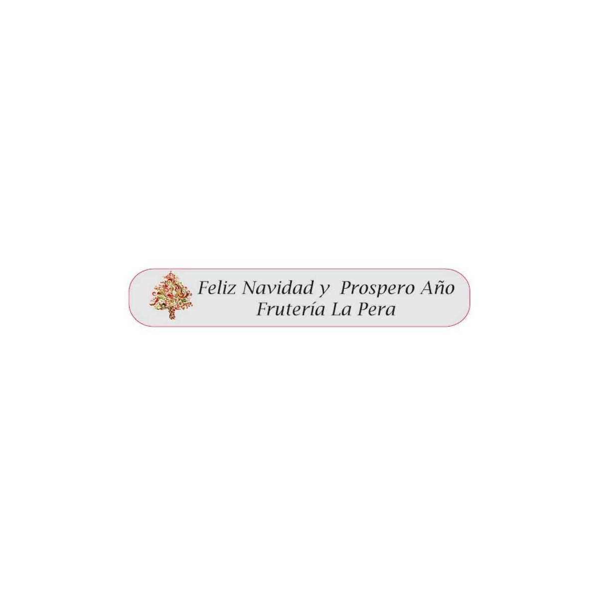 Etiquettes transparentes pour cadeaux de noël