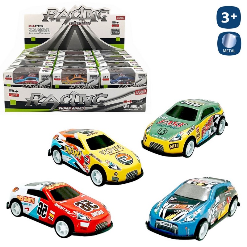 Voiture de course en métal pour enfants