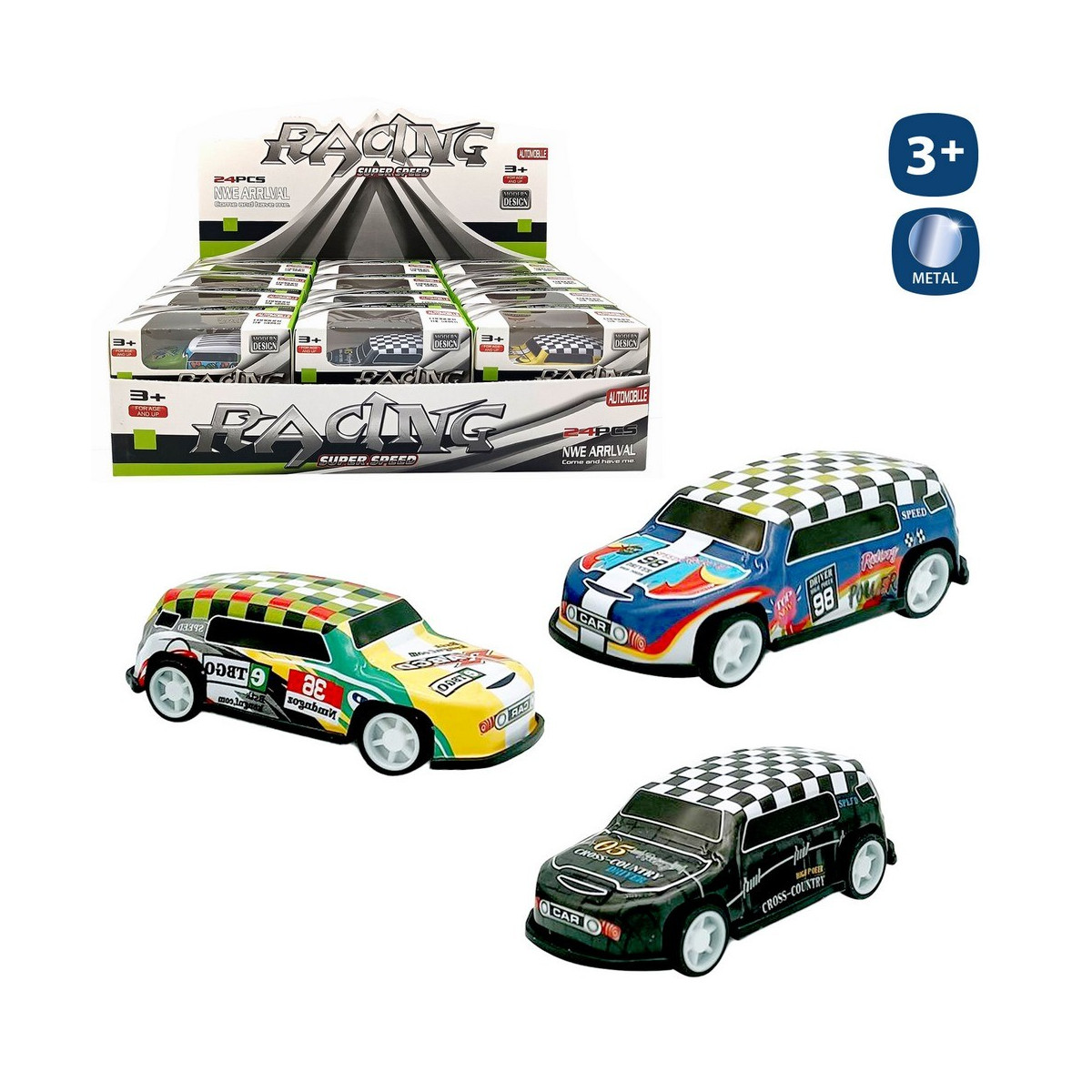 Voiture miniature en métal pour enfants