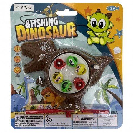 Jeu de pêche pour enfants en forme de dinosaure