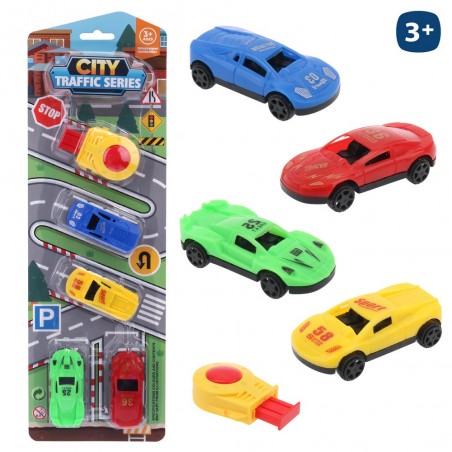 Voiture jouet avec lanceur