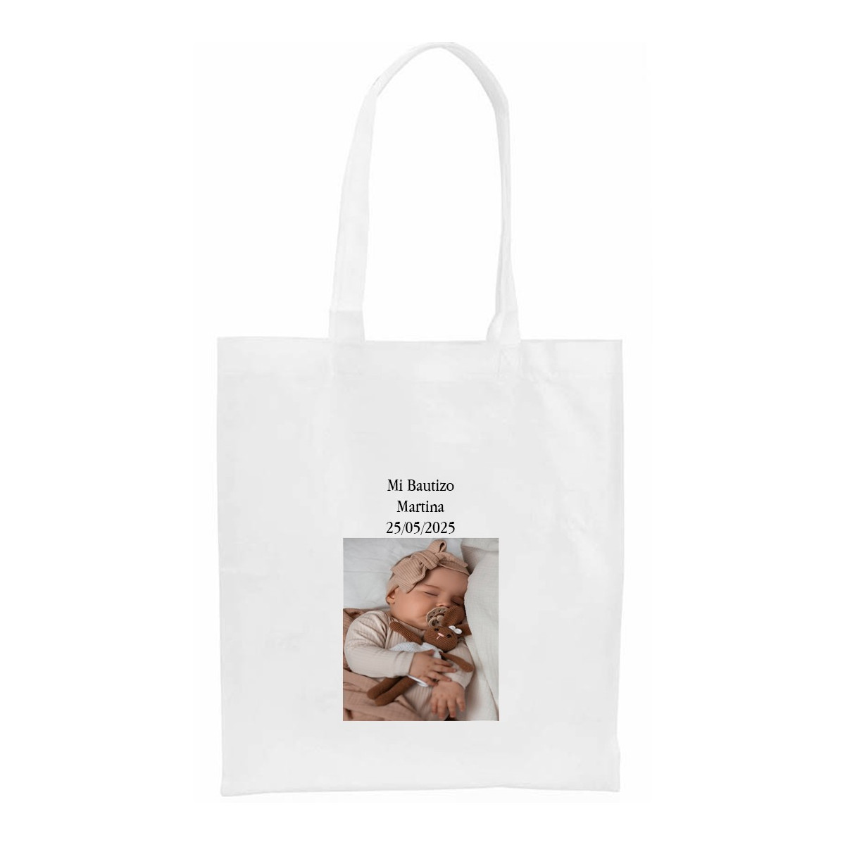 Sac personnalisé avec photo et texte