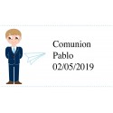 Nocilla personnalisée avec adhésif de communion d'enfant