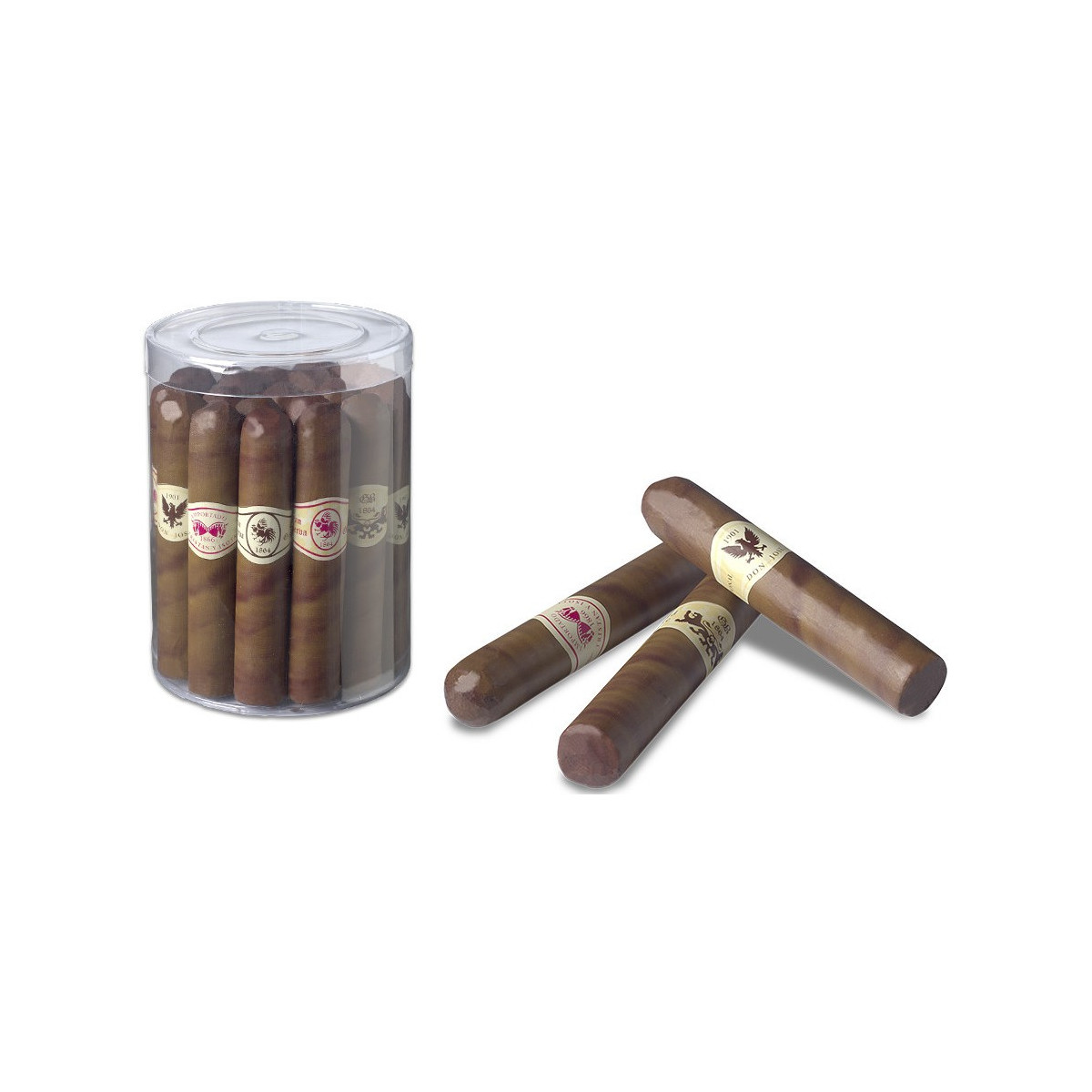 Pack de 20 unités de cigares en chocolat pour invités