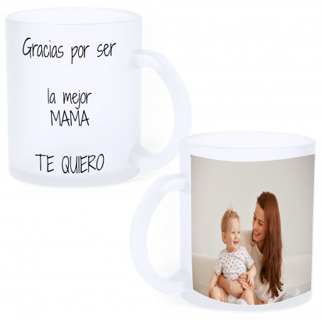 Mug givré sublimé avec photo personnalisée et dédicace