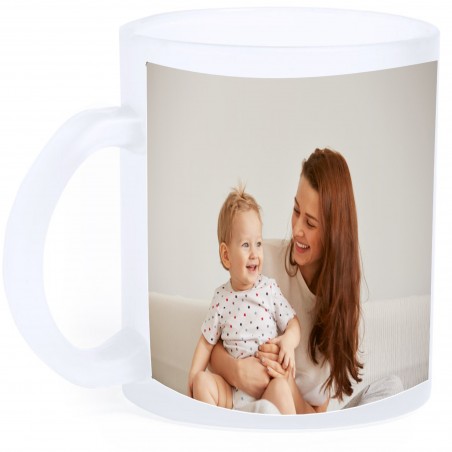 Mug givré sublimé avec photo personnalisée et dédicace