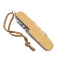Couteau outil multifonction en bambou
