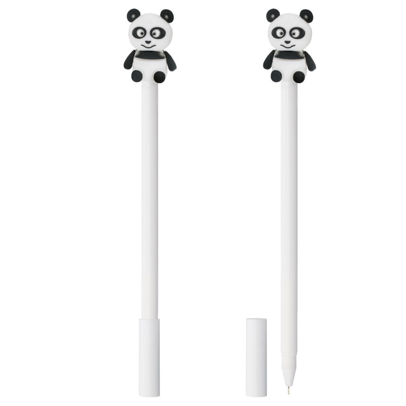 Stylo avec figurine 3D en forme d'ours panda